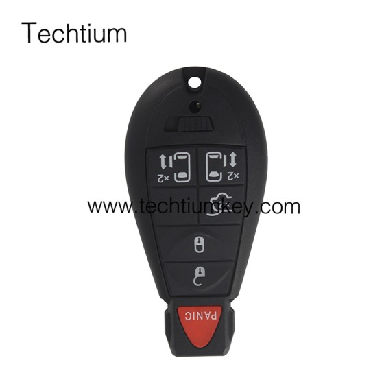 with DODGE LOGO 5+1 button remote key shell for Chrysler/Dodge/Jeep
